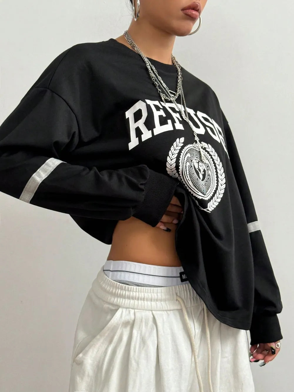 Letter Graphic Sweatshirt