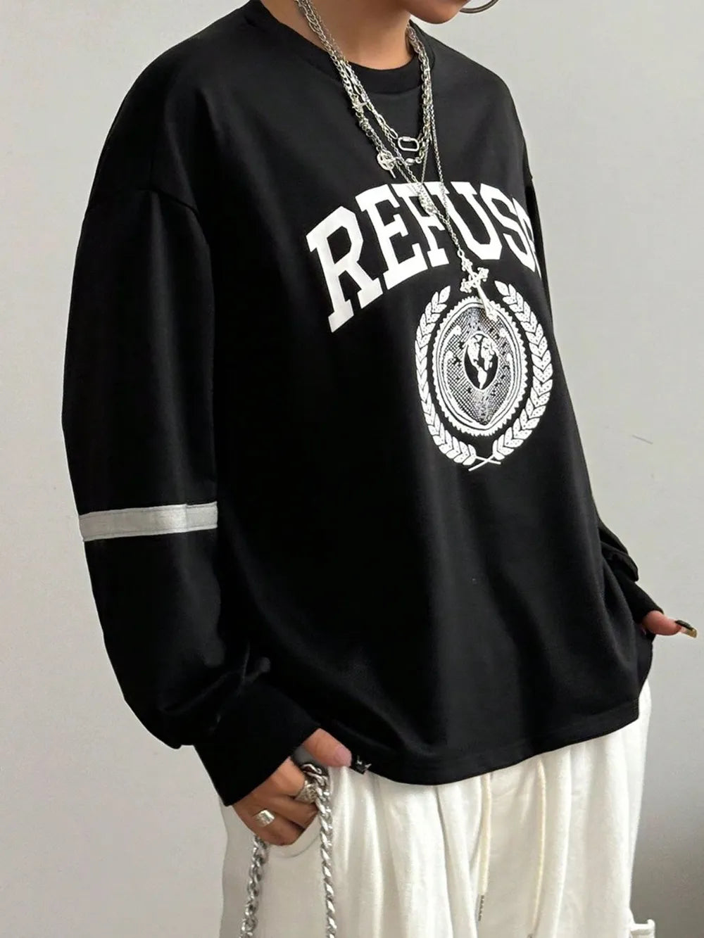 Letter Graphic Sweatshirt