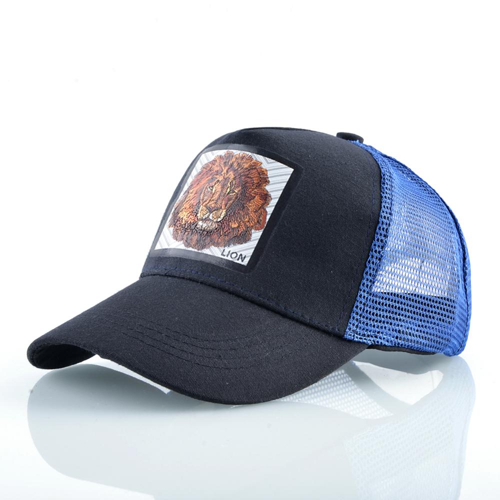 Breathable Mesh Baseball Cap Men Women Fashion Trucker Caps Snapback Hip Hop Baseball Hat With Lion Patck Streetwear Visor Hats - Ramm Clothing Ink