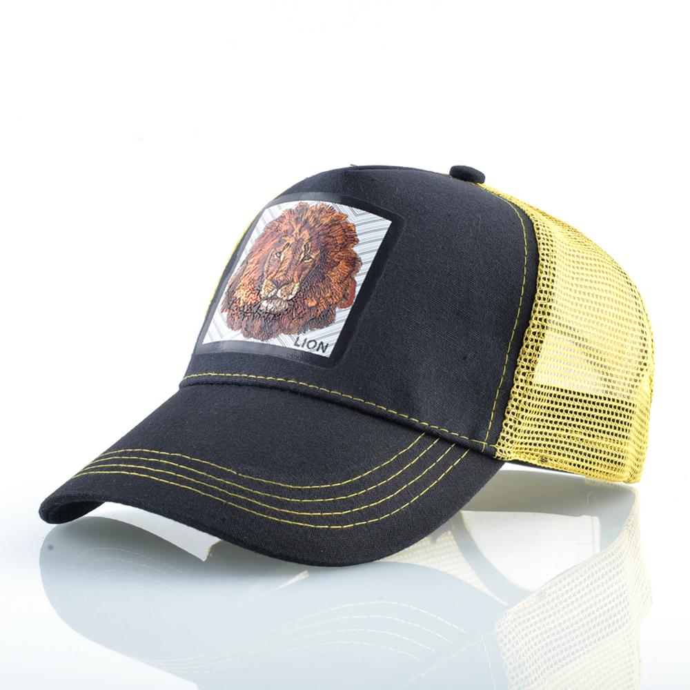 Breathable Mesh Baseball Cap Men Women Fashion Trucker Caps Snapback Hip Hop Baseball Hat With Lion Patck Streetwear Visor Hats - Ramm Clothing Ink