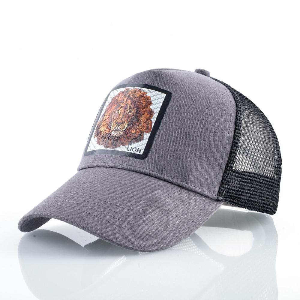 Breathable Mesh Baseball Cap Men Women Fashion Trucker Caps Snapback Hip Hop Baseball Hat With Lion Patck Streetwear Visor Hats - Ramm Clothing Ink
