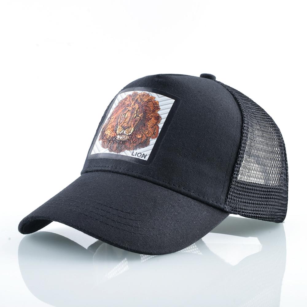 Breathable Mesh Baseball Cap Men Women Fashion Trucker Caps Snapback Hip Hop Baseball Hat With Lion Patck Streetwear Visor Hats - Ramm Clothing Ink