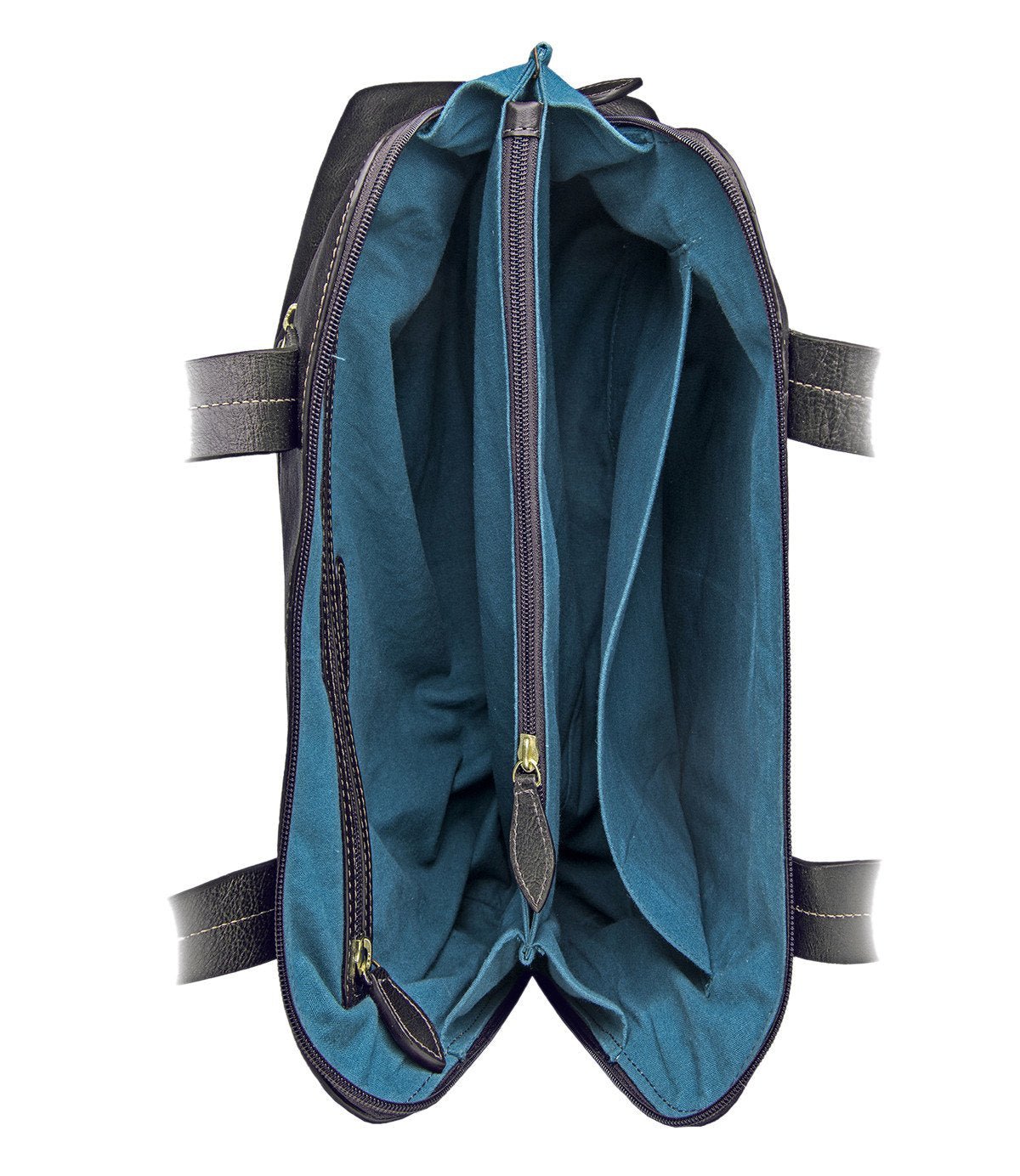 Cerys Leather Multi - Compartment Tote - Ramm Clothing Ink