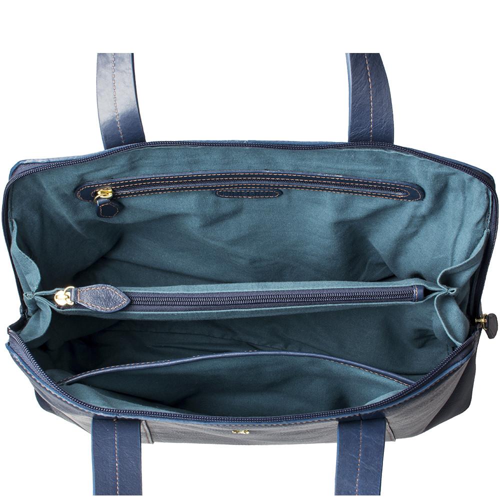 Cerys Leather Multi - Compartment Tote - Ramm Clothing Ink