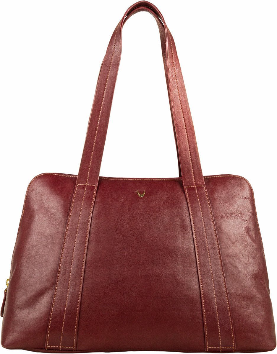 Cerys Leather Multi - Compartment Tote - Ramm Clothing Ink