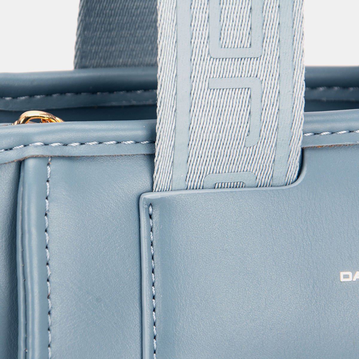 David Jones Small Handbag with Embossed Pattern Handles - Ramm Clothing Ink