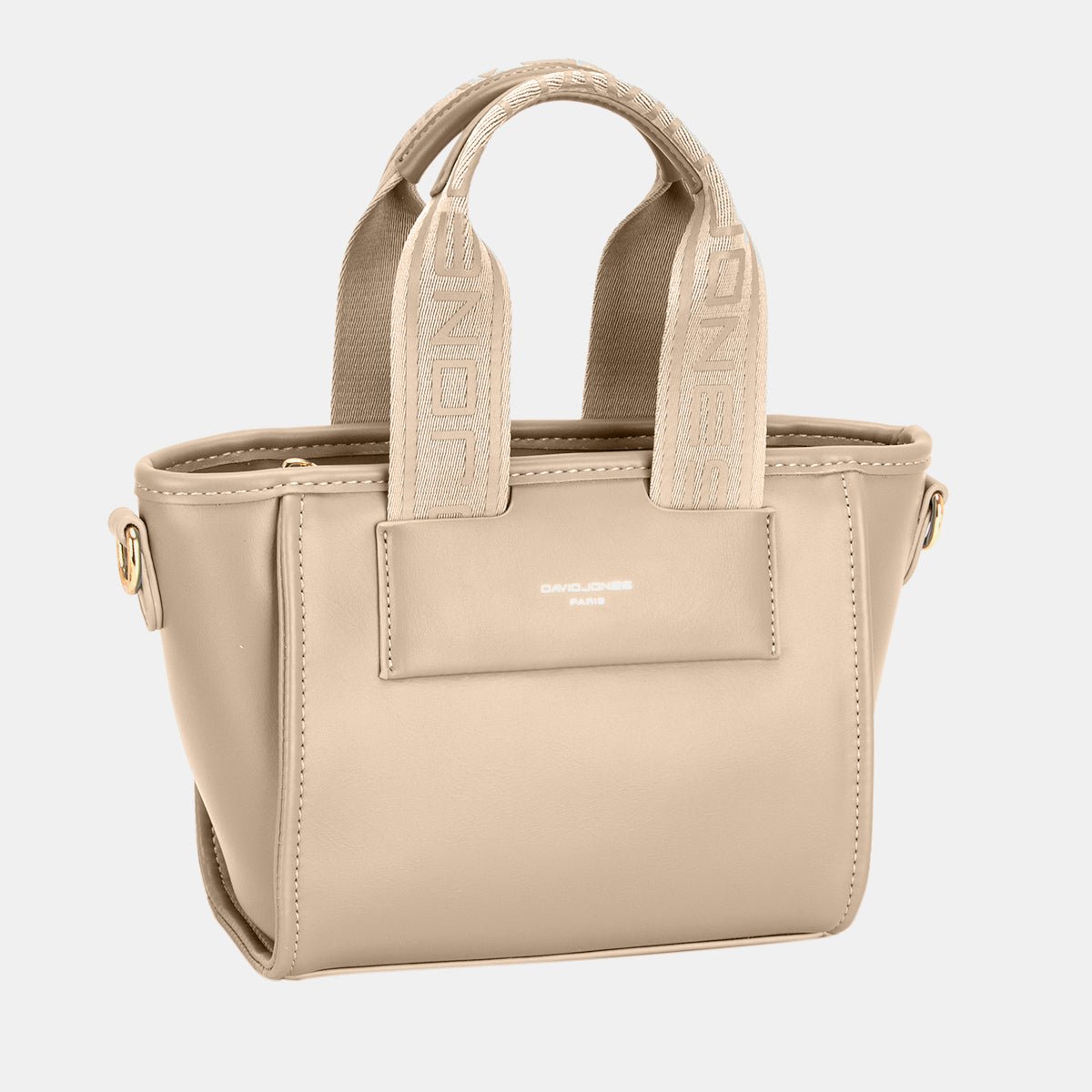 David Jones Small Handbag with Embossed Pattern Handles - Ramm Clothing Ink
