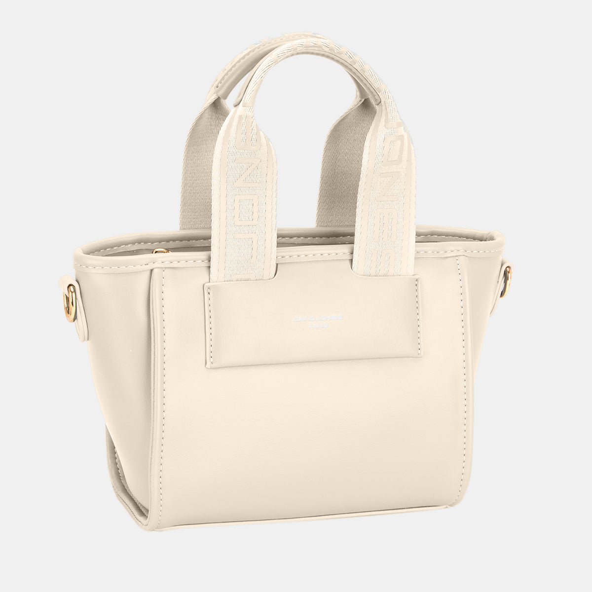 David Jones Small Handbag with Embossed Pattern Handles - Ramm Clothing Ink