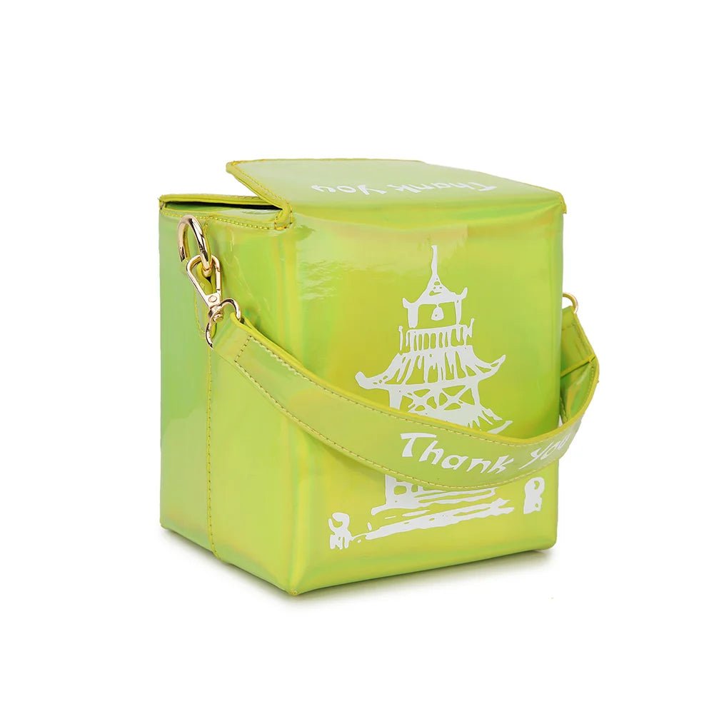ENJOININ Chinese Takeout Box Purse Pu Leather - Ramm Clothing Ink