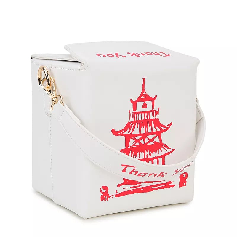 ENJOININ Chinese Takeout Box Purse Pu Leather - Ramm Clothing Ink