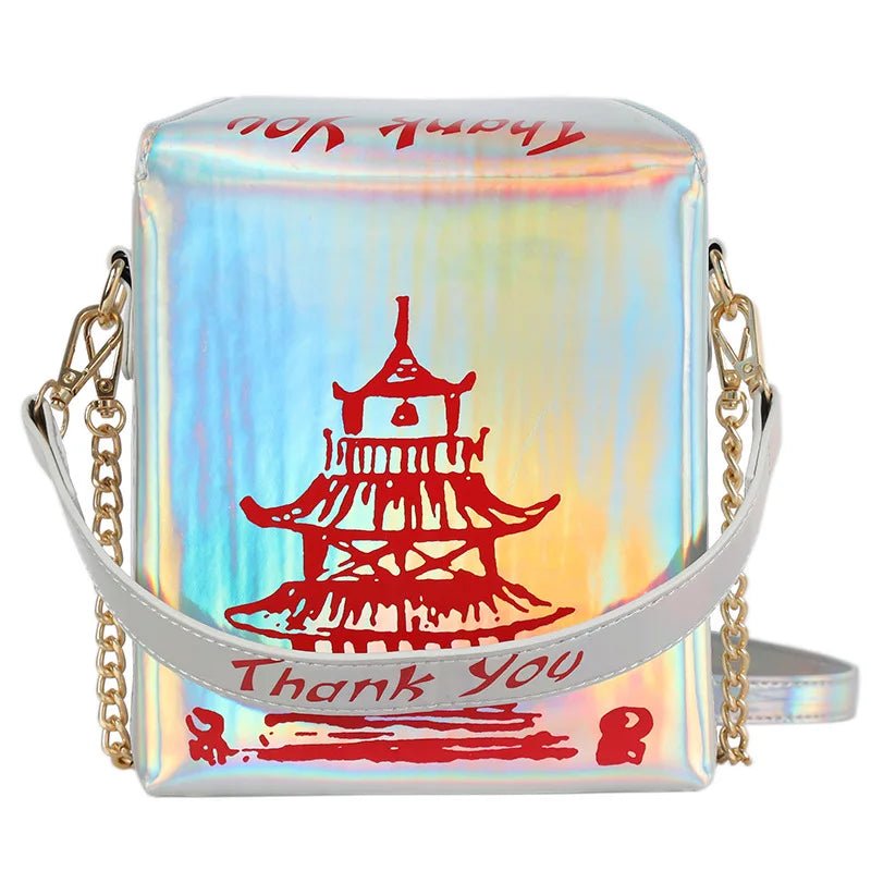 ENJOININ Chinese Takeout Box Purse Pu Leather - Ramm Clothing Ink