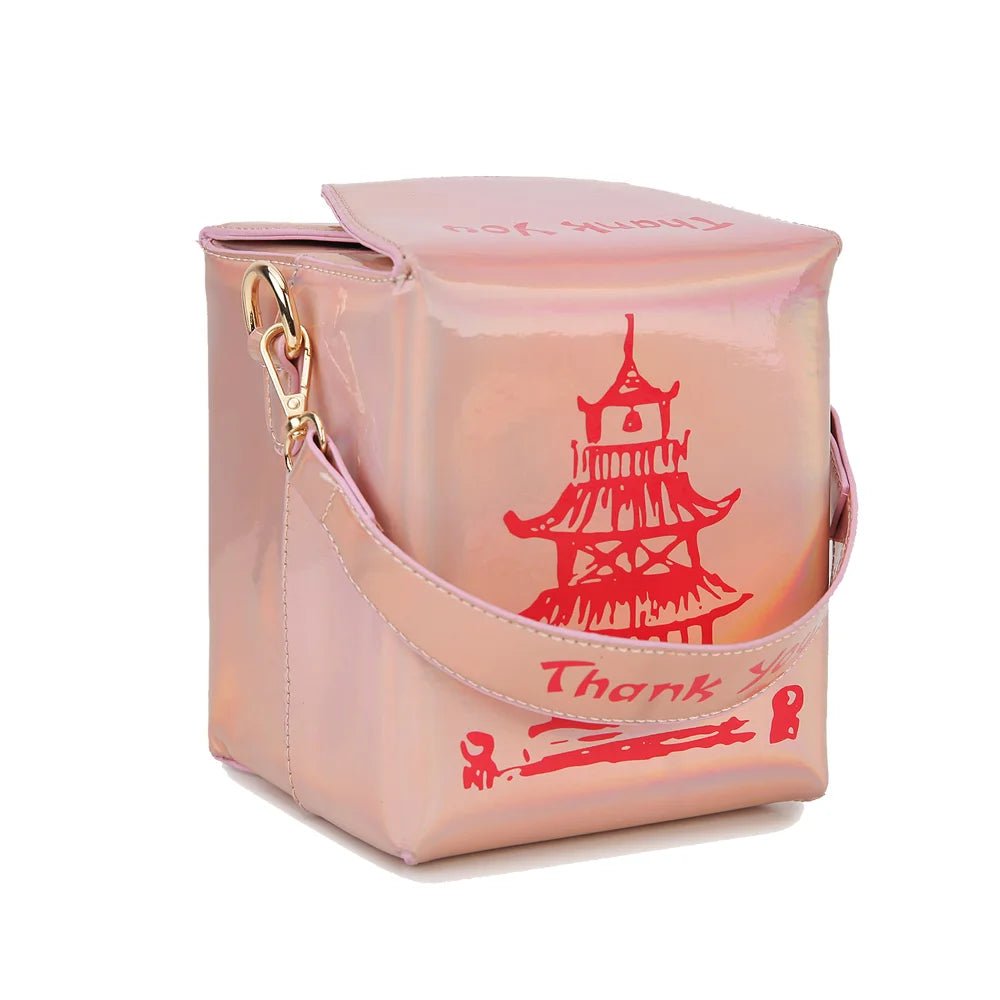 ENJOININ Chinese Takeout Box Purse Pu Leather - Ramm Clothing Ink