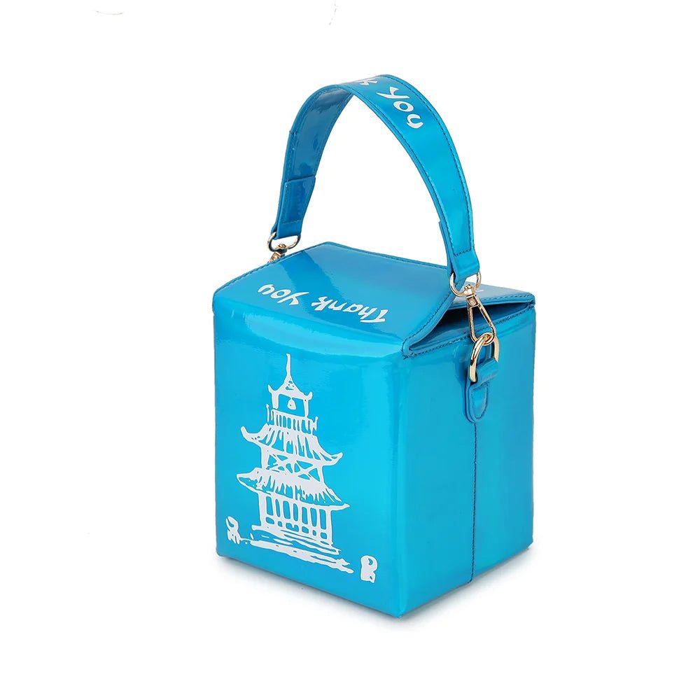 ENJOININ Chinese Takeout Box Purse Pu Leather - Ramm Clothing Ink