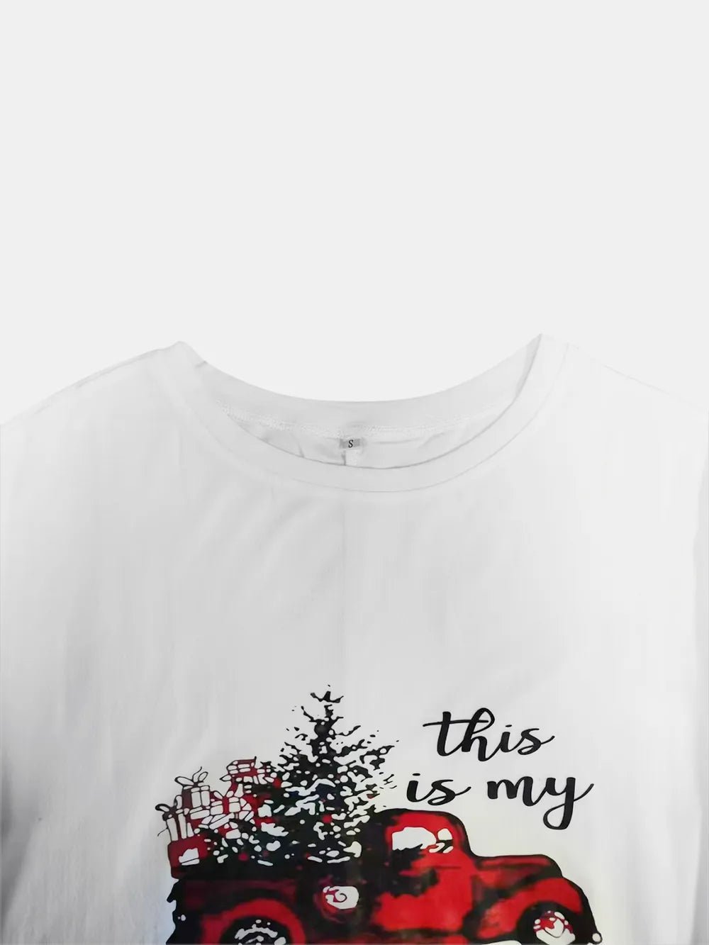 Full Size Graphic Two - Tone Round Neck Long Sleeve T-Shirt - Ramm Clothing Ink
