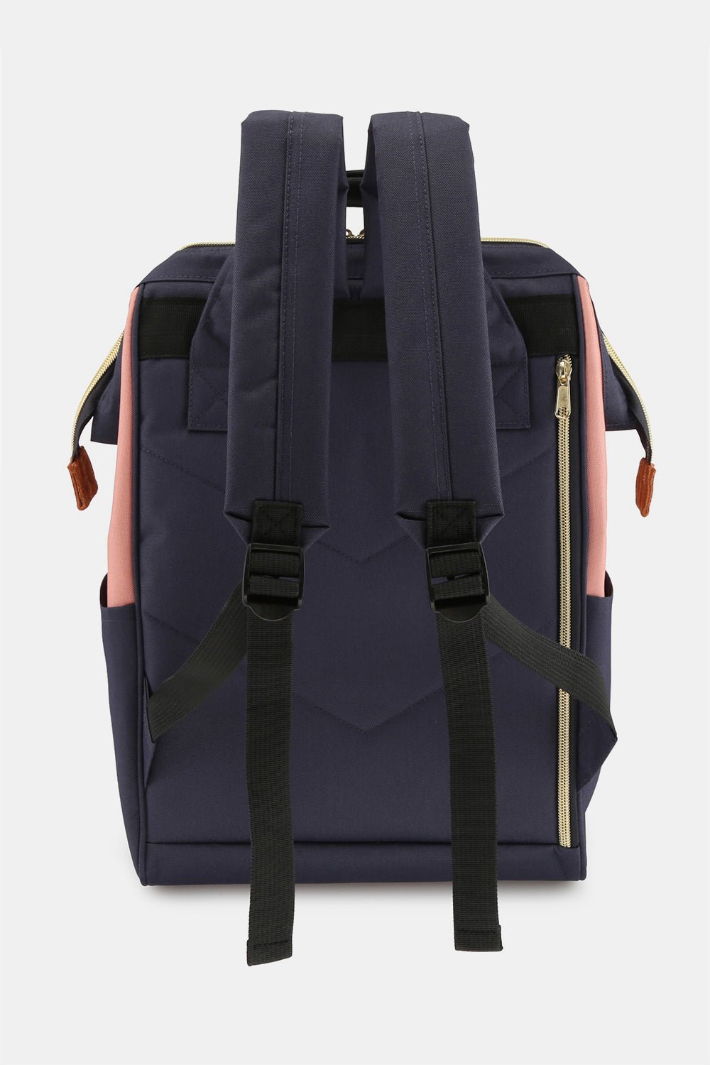 Himawari Waterproof Canvas Backpack Bag with Side Pockets - Ramm Clothing Ink