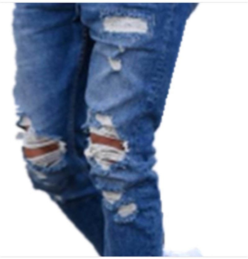 Hole men''s jeans - Ramm Clothing Ink
