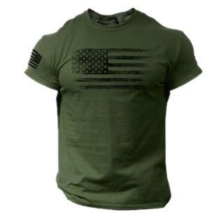 Men's 3D Printed American Flag T-shirt - Ramm Clothing Ink