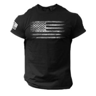 Men's 3D Printed American Flag T-shirt - Ramm Clothing Ink