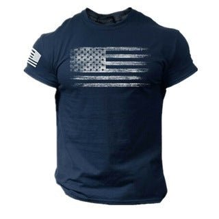 Men's 3D Printed American Flag T-shirt - Ramm Clothing Ink