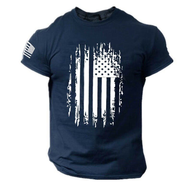 Men's 3D Printed American Flag T-shirt - Ramm Clothing Ink