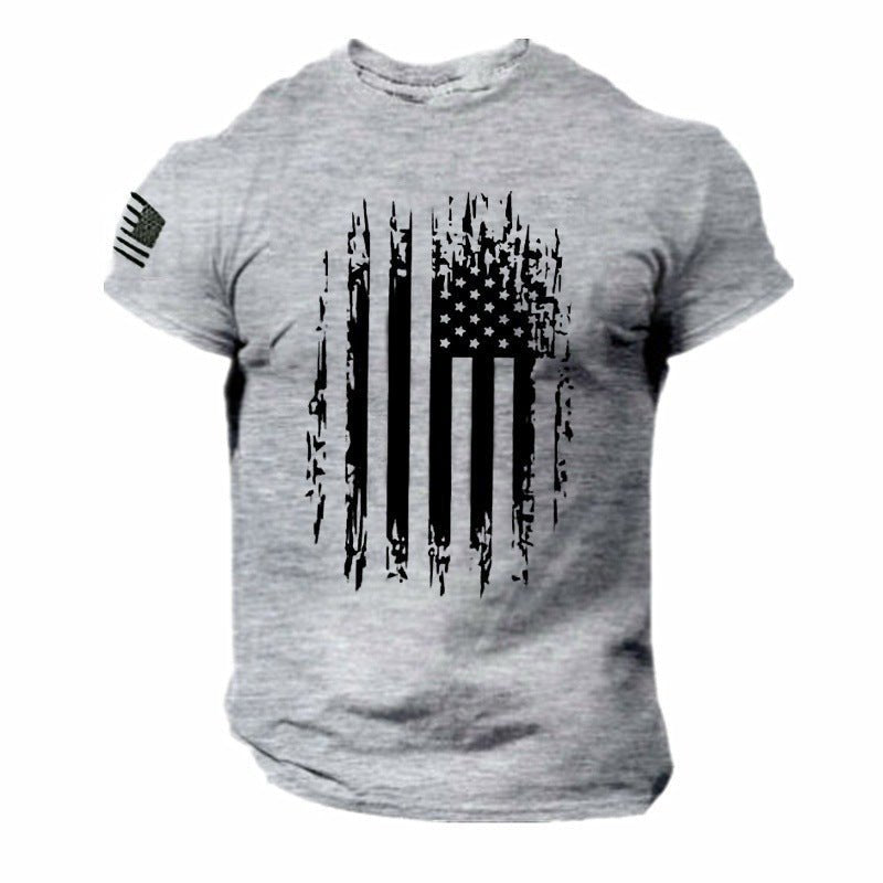 Men's 3D Printed American Flag T-shirt - Ramm Clothing Ink