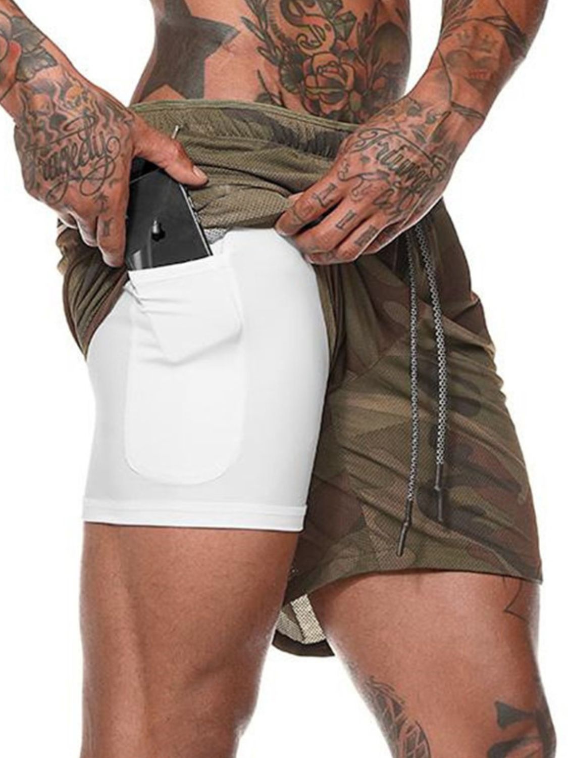 Men's Drawstring Active Shorts - Ramm Clothing Ink