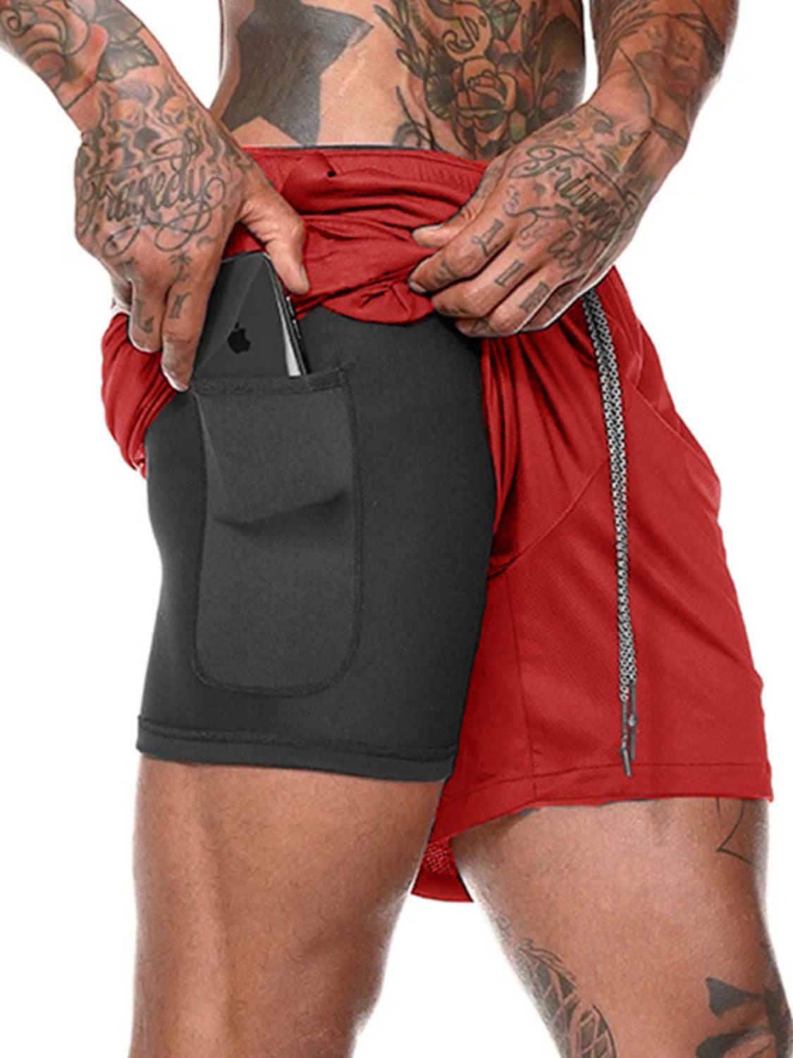 Men's Drawstring Active Shorts - Ramm Clothing Ink