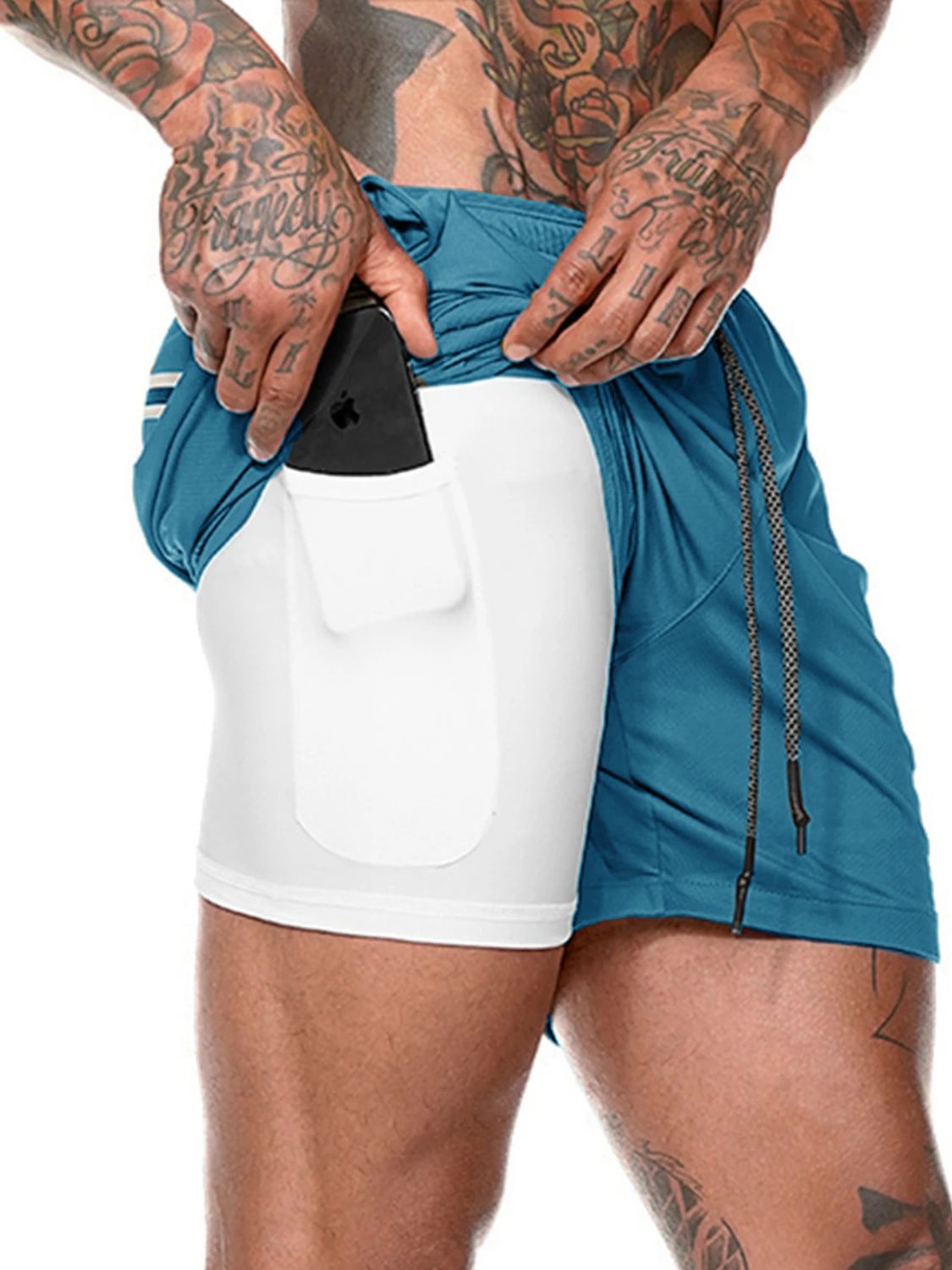 Men's Drawstring Active Shorts - Ramm Clothing Ink
