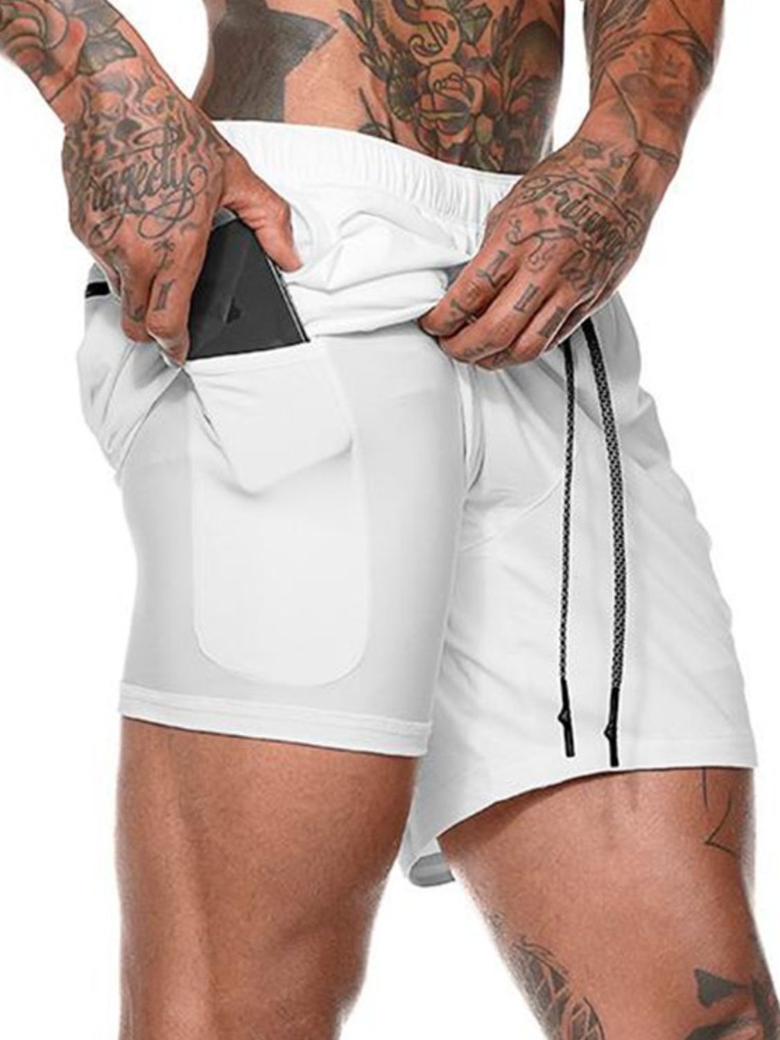 Men's Drawstring Active Shorts - Ramm Clothing Ink