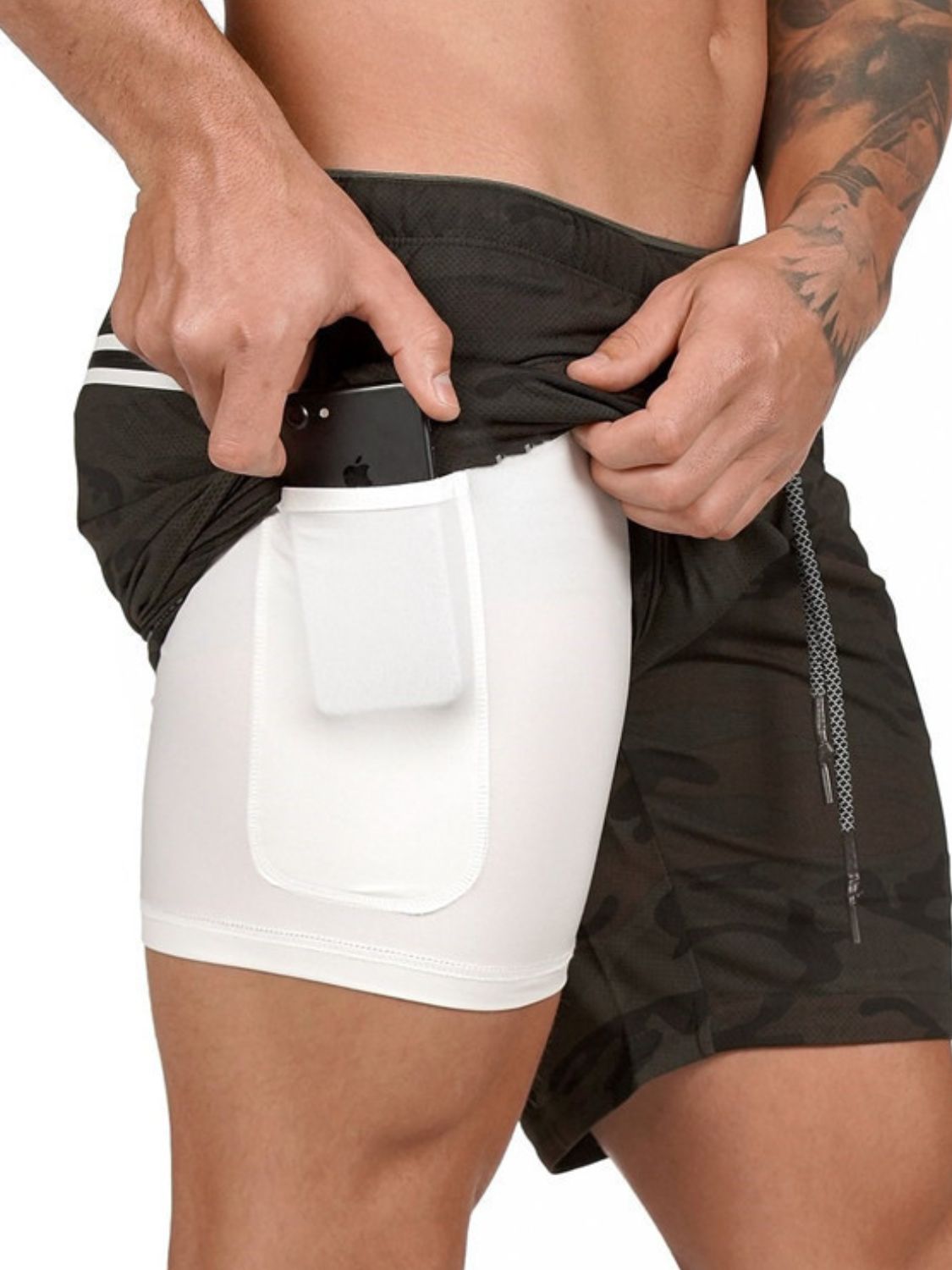 Men's Drawstring Active Shorts - Ramm Clothing Ink
