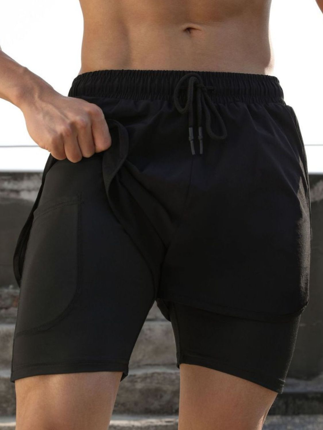 Men's Drawstring Active Shorts - Ramm Clothing Ink