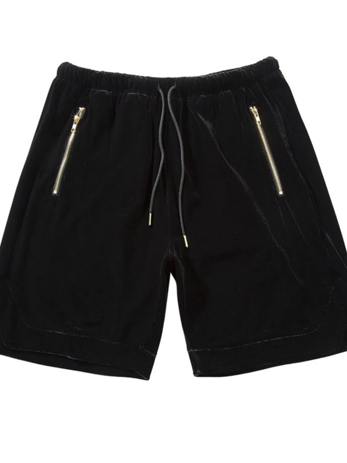 Men's Drawstring Pocketed Shorts with Zip - Ramm Clothing Ink