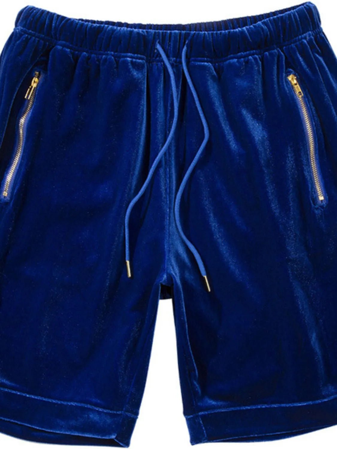 Men's Drawstring Pocketed Shorts with Zip - Ramm Clothing Ink