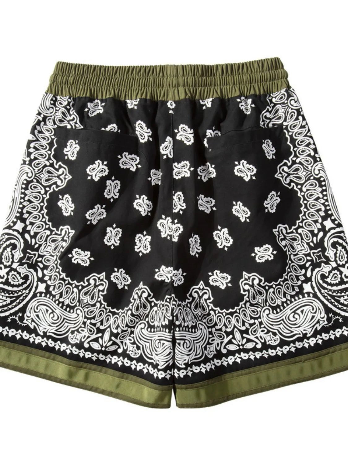 Men's Drawstring Printed Shorts with Pockets - Ramm Clothing Ink