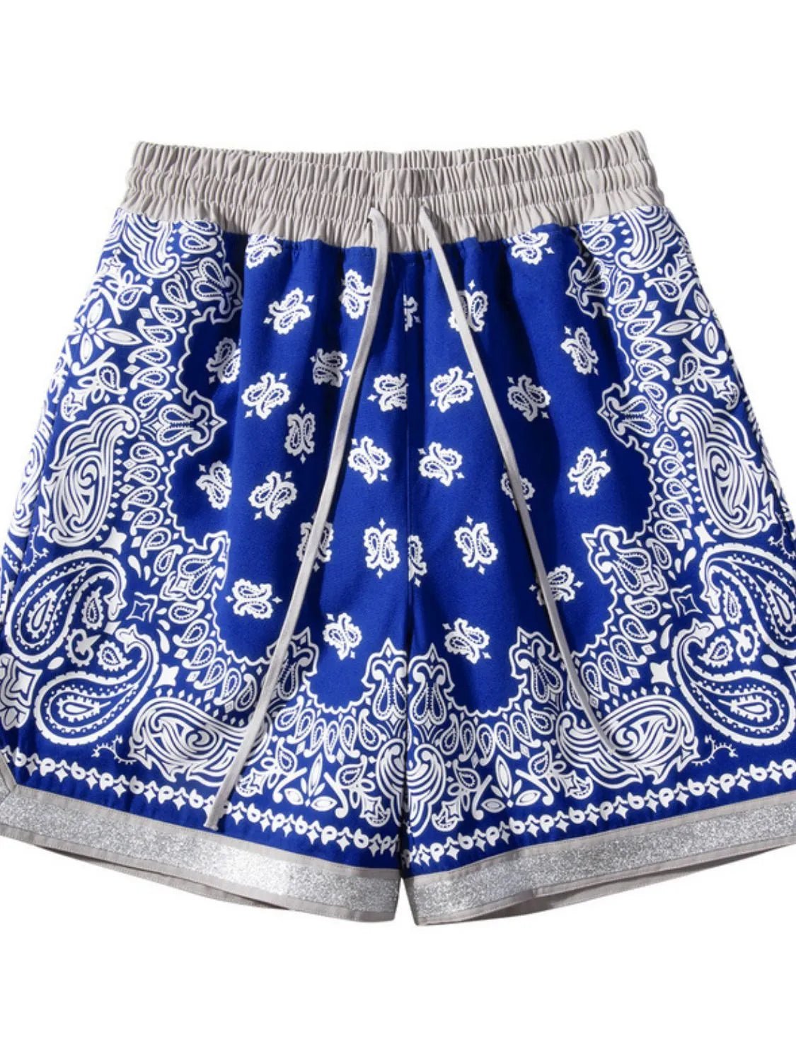 Men's Drawstring Printed Shorts with Pockets - Ramm Clothing Ink