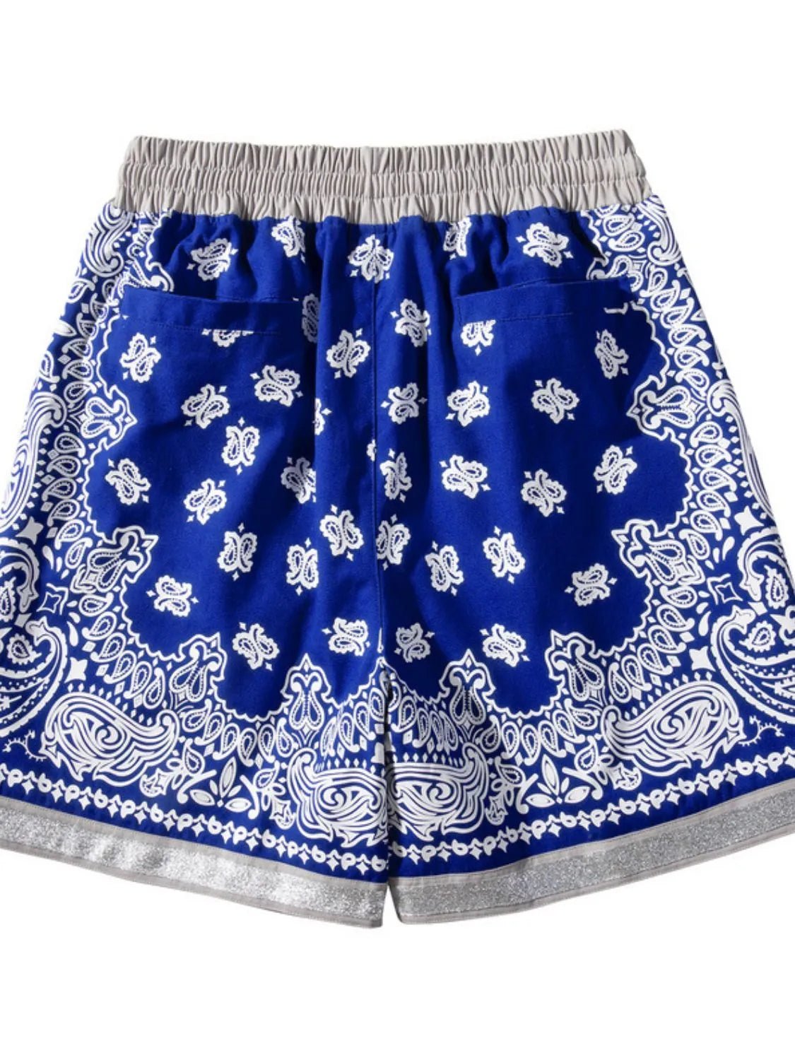 Men's Drawstring Printed Shorts with Pockets - Ramm Clothing Ink