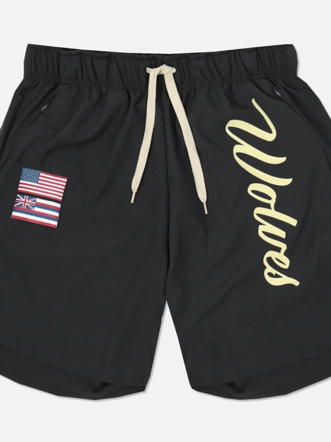 Men's Drawstring US Flag Active Shorts - Ramm Clothing Ink