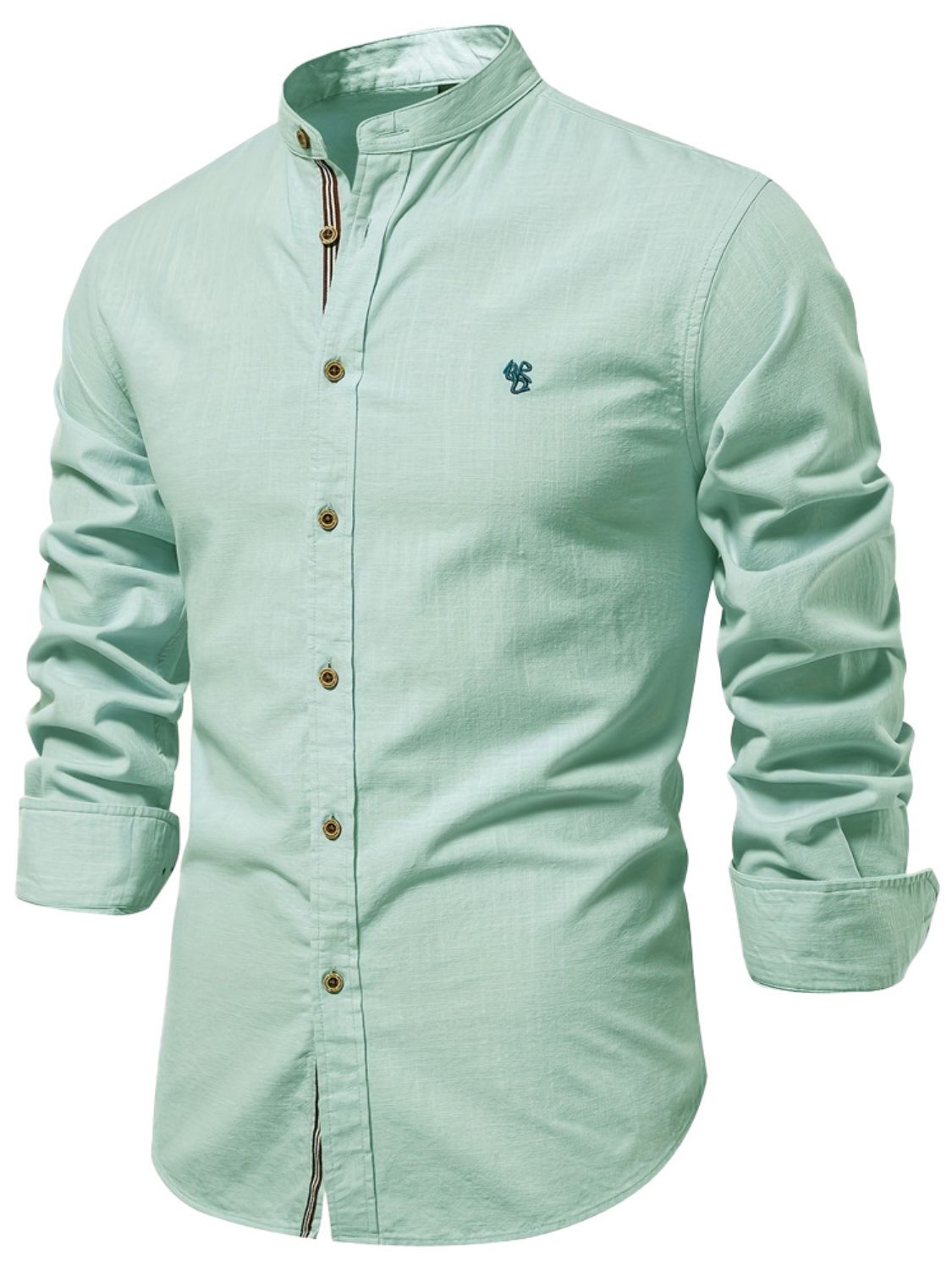Men's Full Size Button Down Embroidered Shirt Plus Size - Ramm Clothing Ink