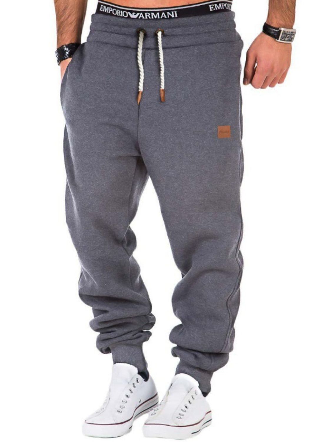 Men's Full Size Drawstring Pants Plus Size - Ramm Clothing Ink