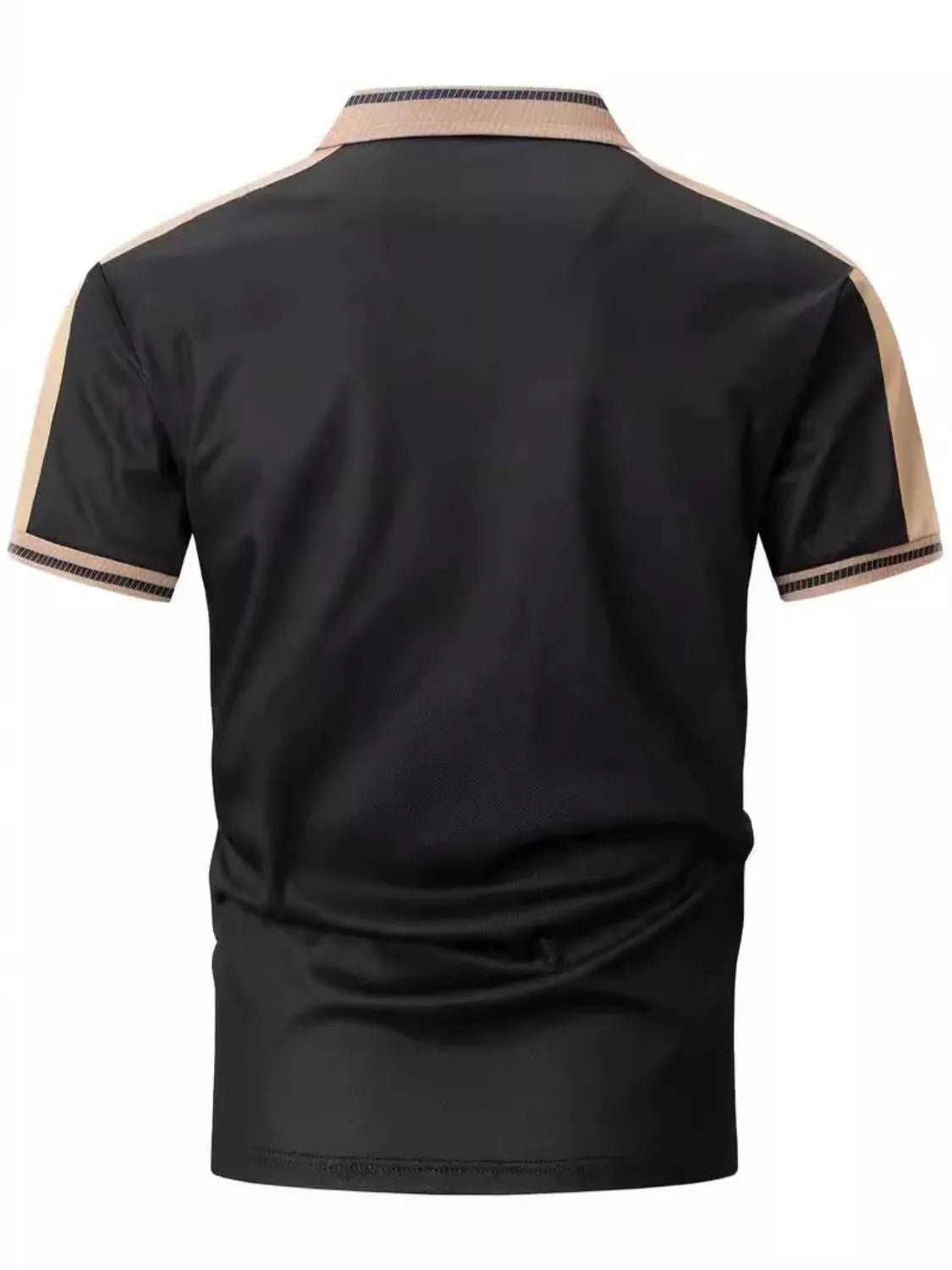 Men's Full Size Embroidered Collared Neck Short Sleeve Polo Plus Size - Ramm Clothing Ink