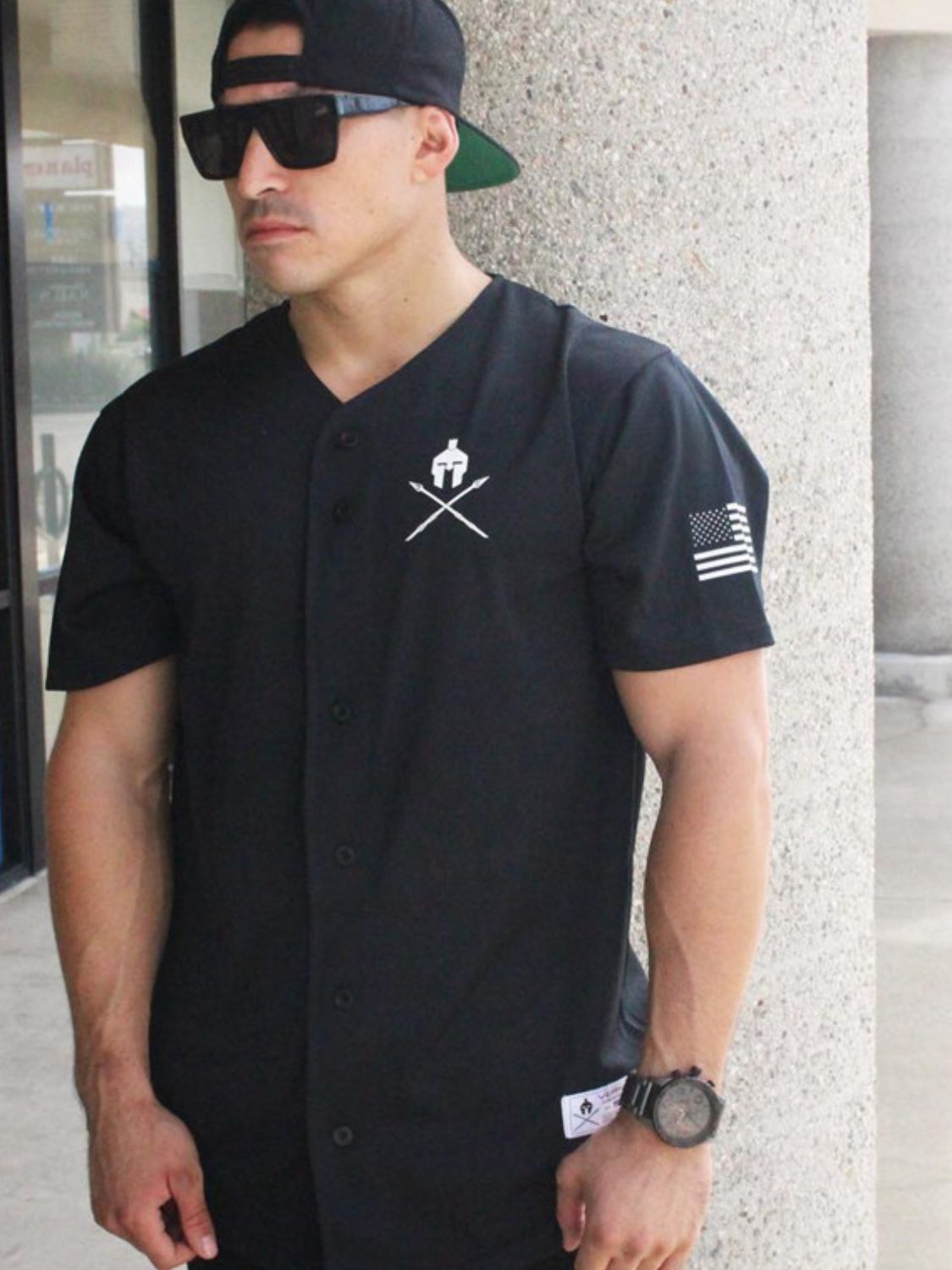 Men's Graphic Button Down Short Sleeve Top - Ramm Clothing Ink