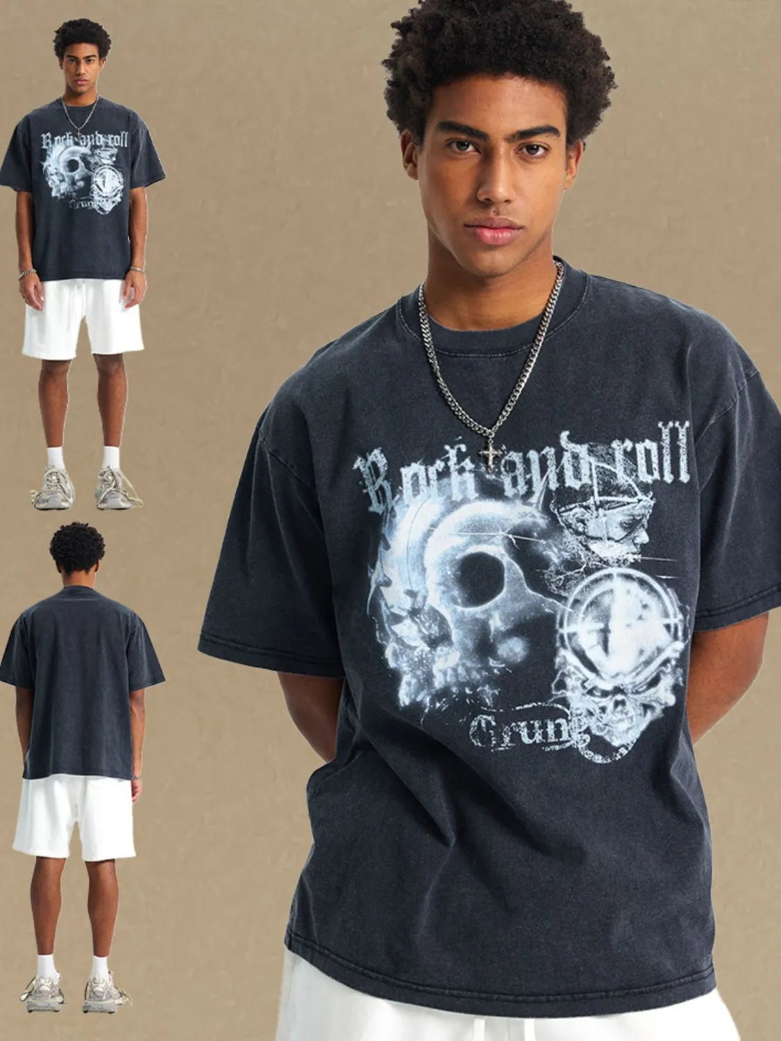 Men's Graphic Round Neck Half Sleeve T-Shirt - Ramm Clothing Ink