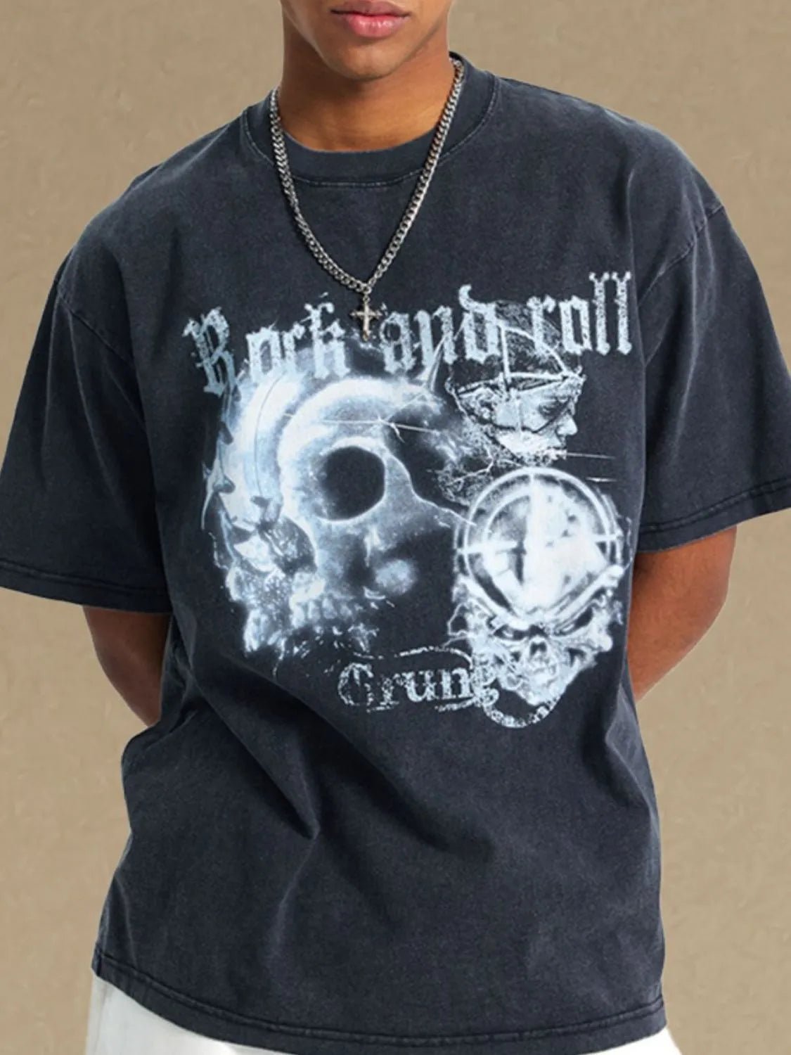 Men's Graphic Round Neck Half Sleeve T-Shirt - Ramm Clothing Ink
