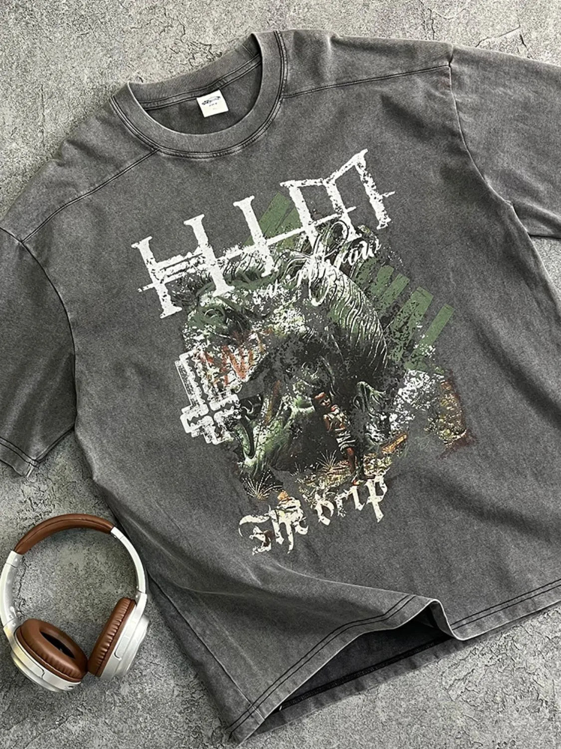 Men's Graphic Round Neck Half Sleeve T-Shirt - Ramm Clothing Ink