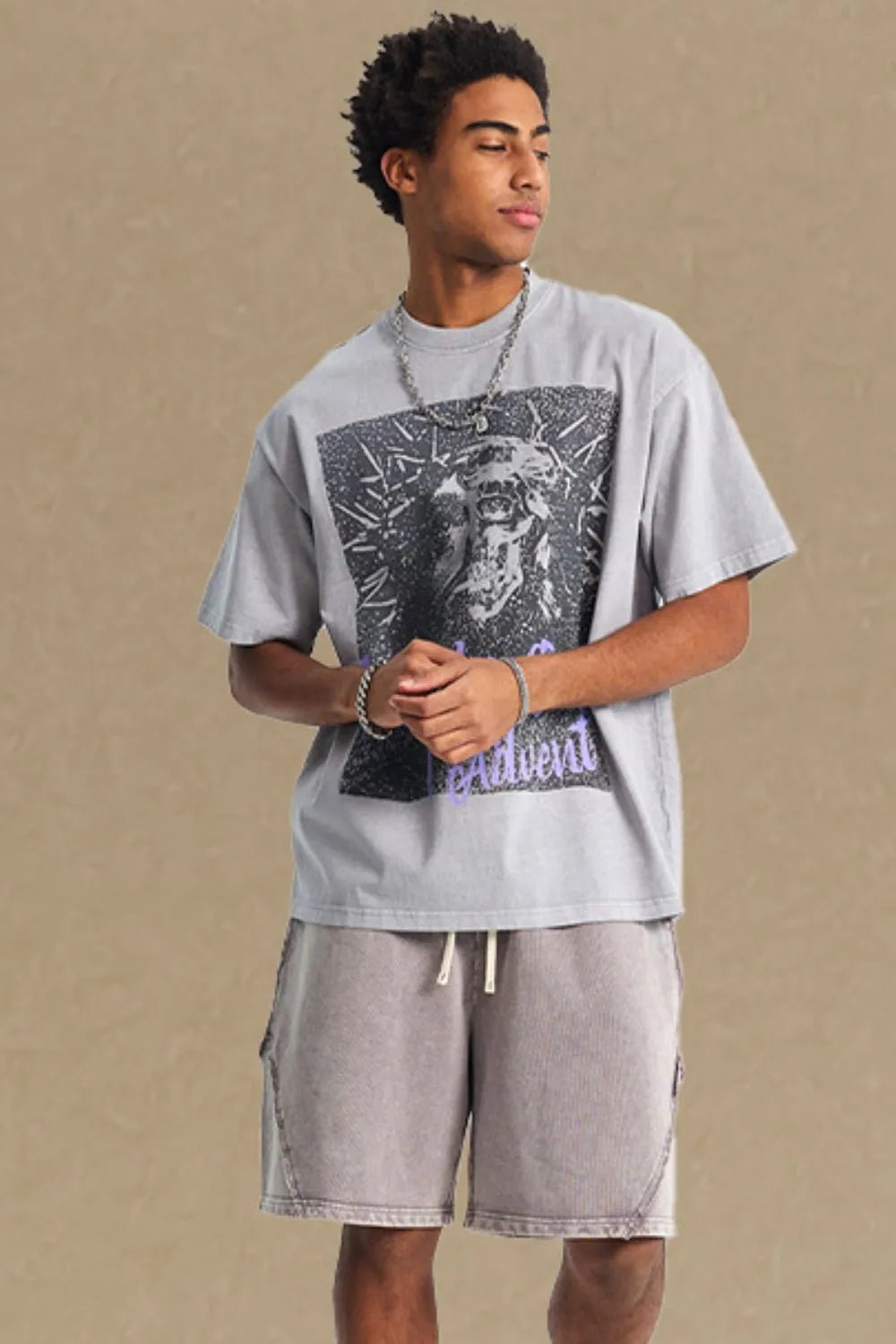 Men's Graphic Round Neck Short Sleeve T-Shirt - Ramm Clothing Ink