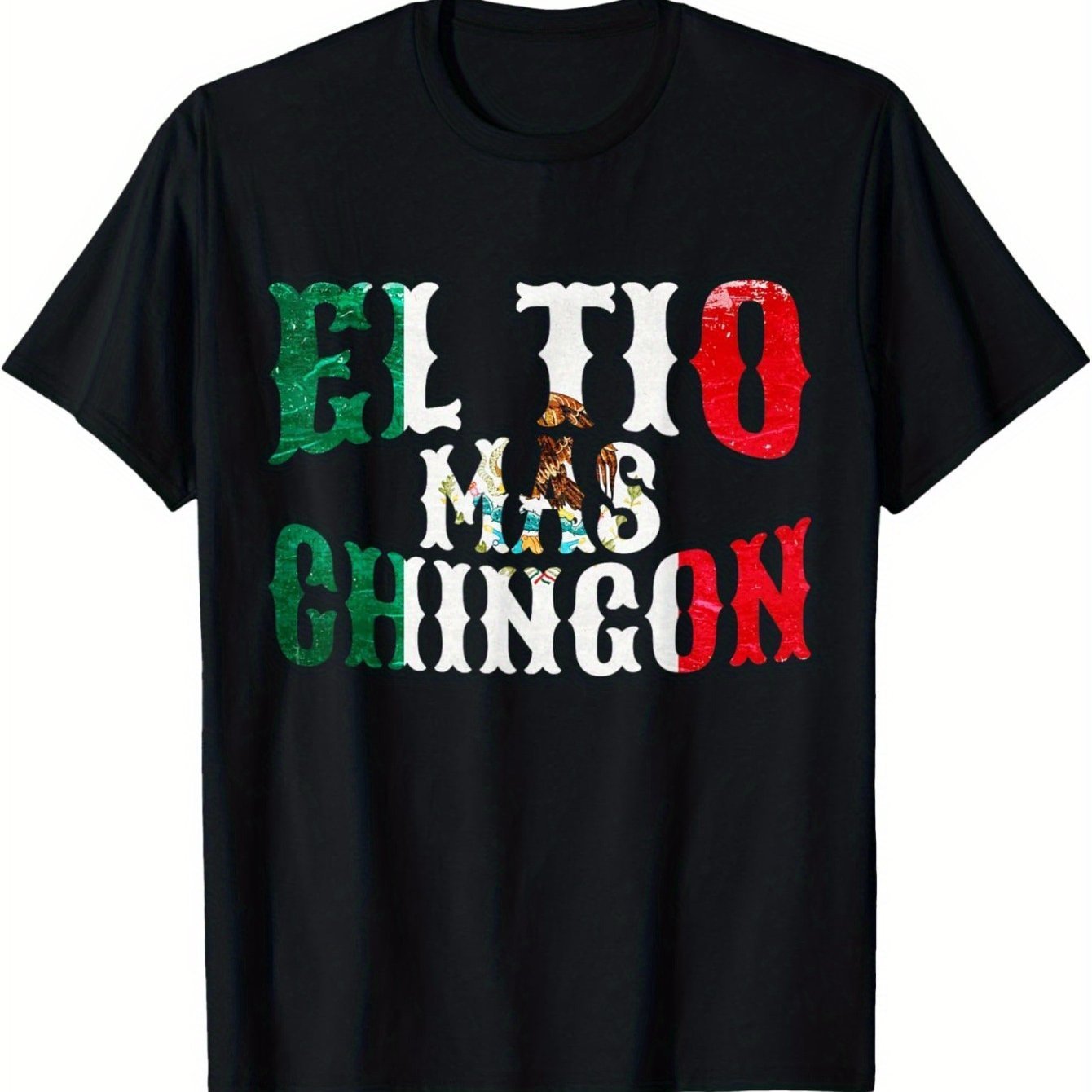 Men's Mexican Flag Pattern EL TIO MAS CHINGON T-Shirt - Ramm Clothing Ink