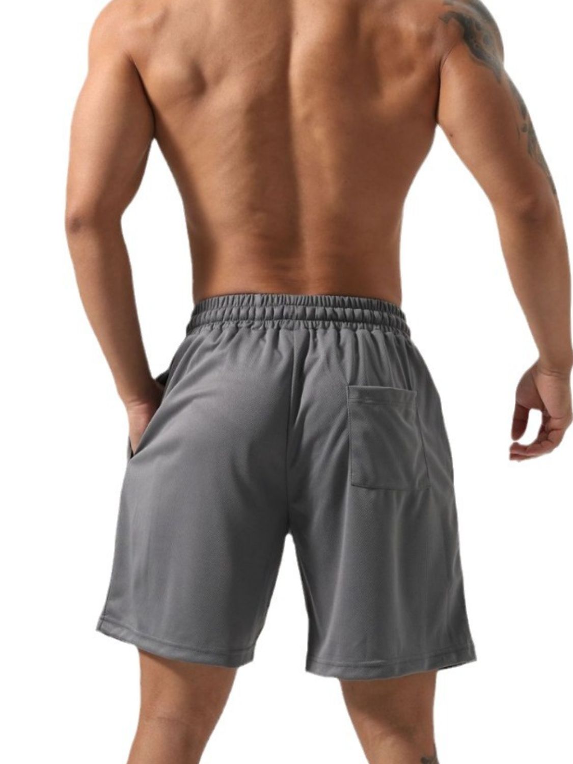 Men's Plus Size Letter Drawstring Shorts - Ramm Clothing Ink