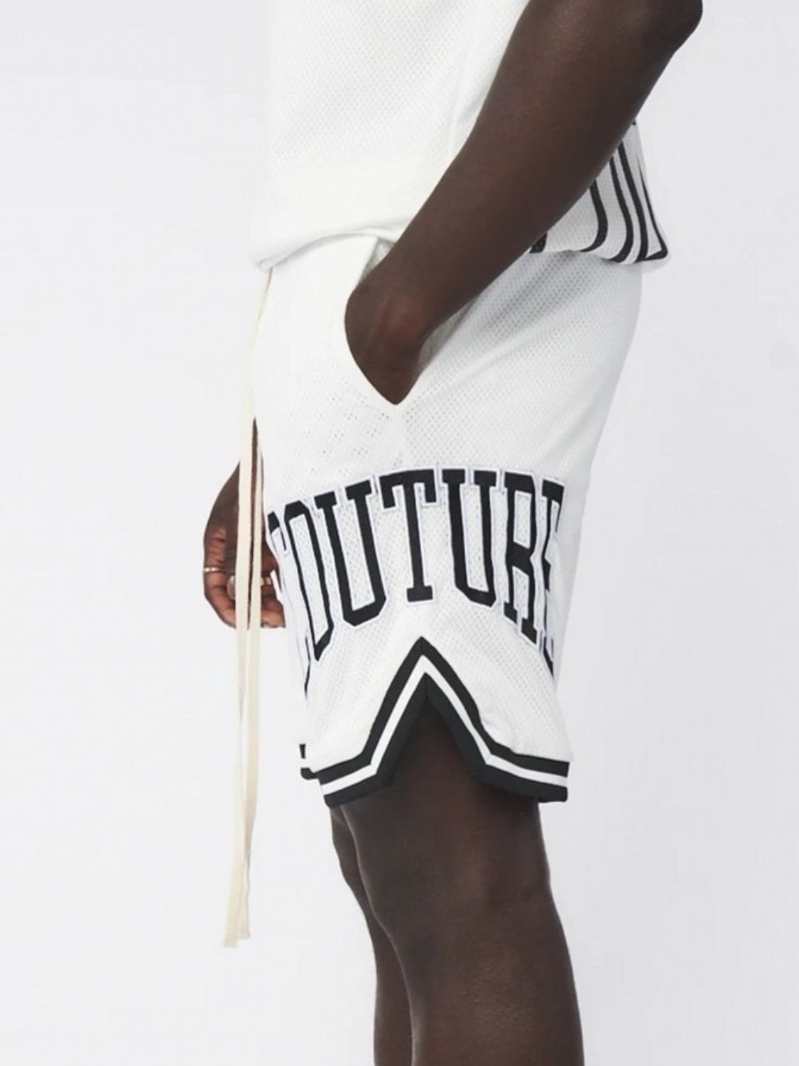 Men's Plus Size Letter Drawstring Shorts - Ramm Clothing Ink