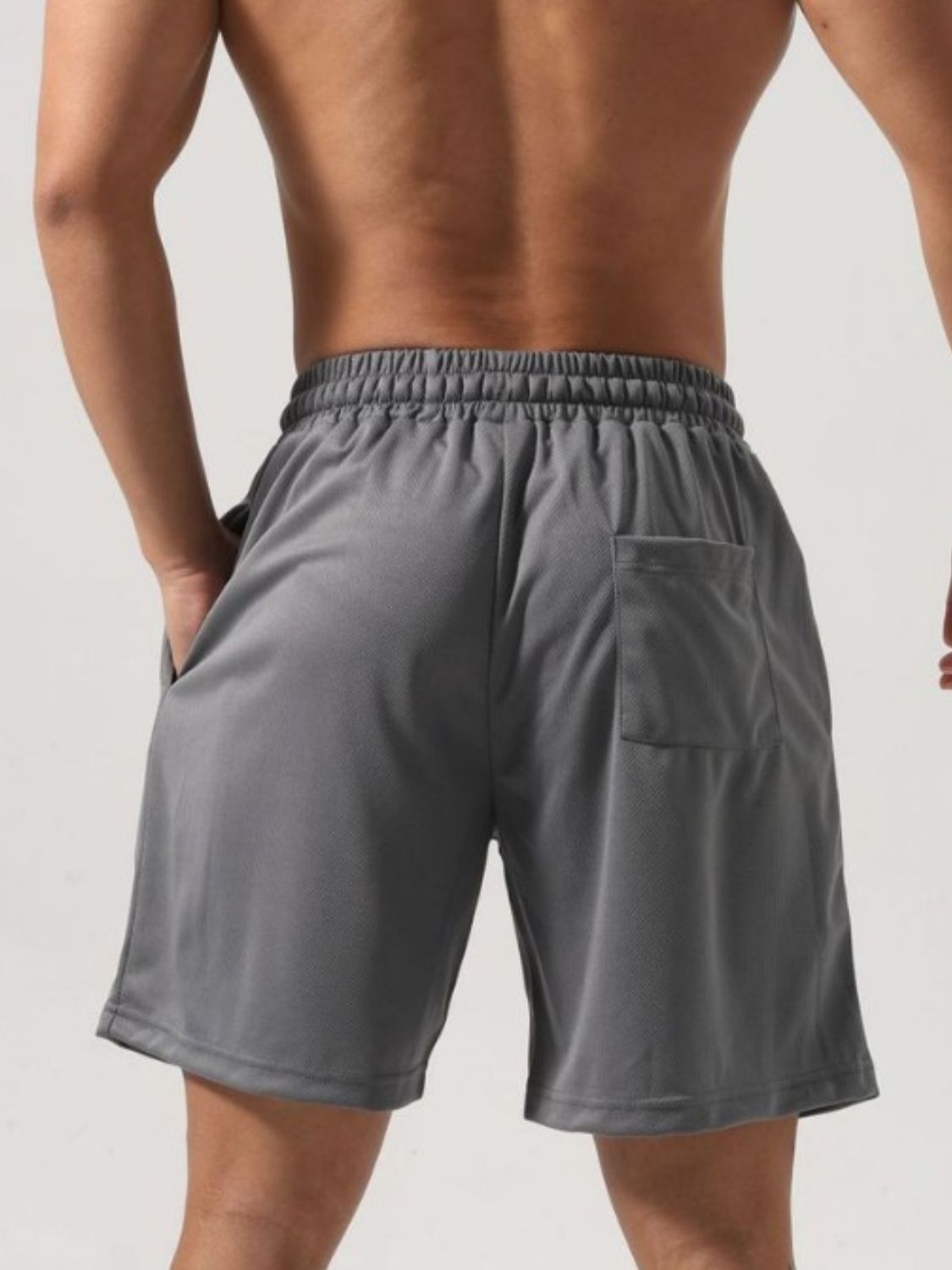 Men's Plus Size Letter Drawstring Shorts - Ramm Clothing Ink