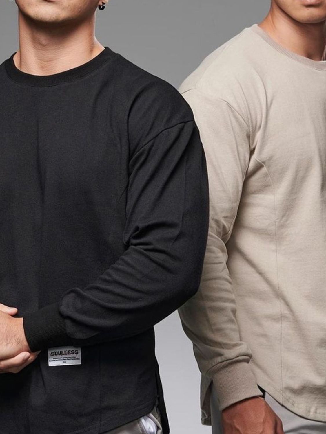Men's Plus Size Round Neck Drop Shoulder T-Shirt - Ramm Clothing Ink